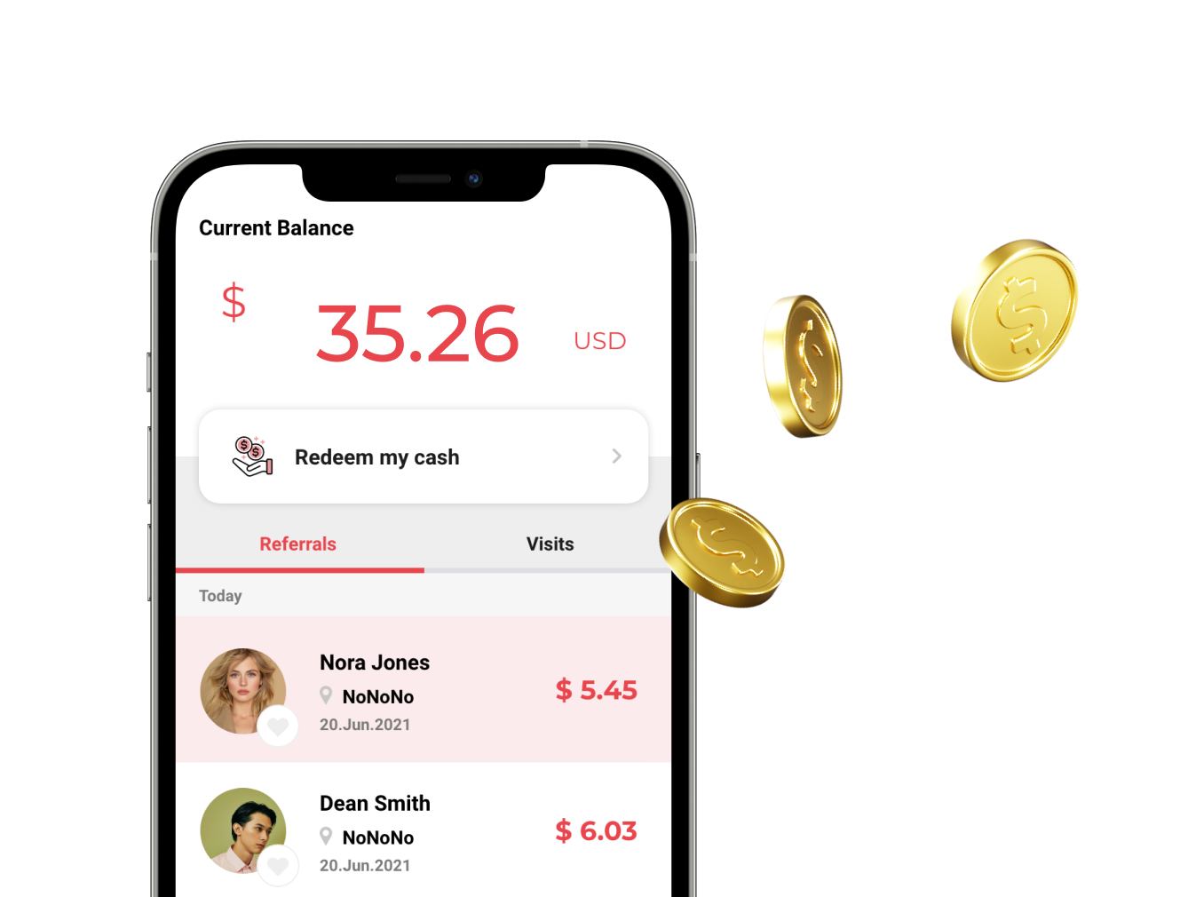 One Purchase, Many Rewards
Everyone is an influencer at btwn! Refer friends to a business and earn cashback from their purchases.